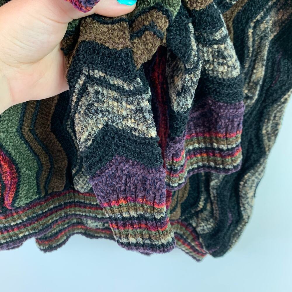 Vintage Tundra Canada Chenille Geometric Funky Sweater Mens 2X - Picture 4 of 6